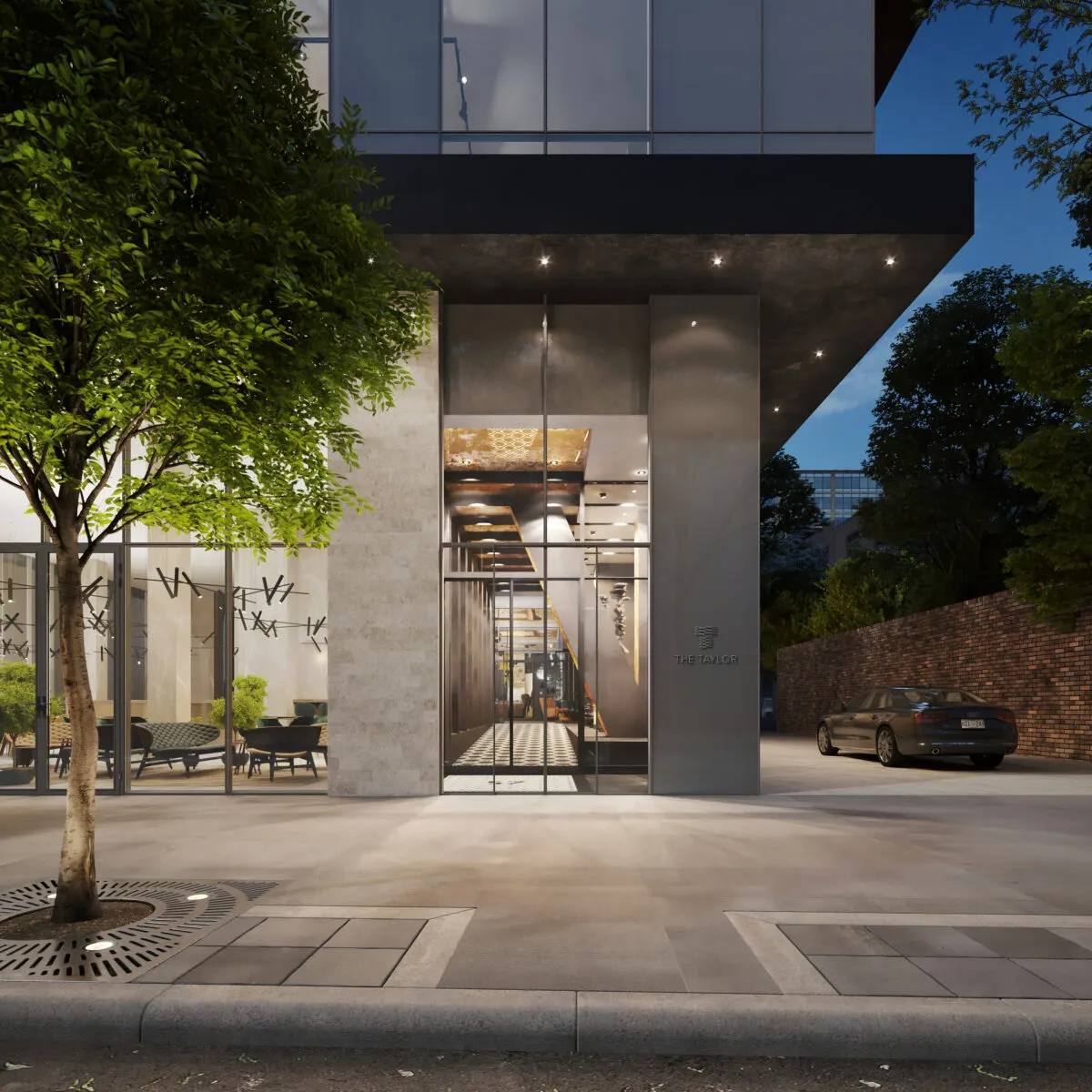 The Taylor: 3D exterior rendering (gallery view 3)