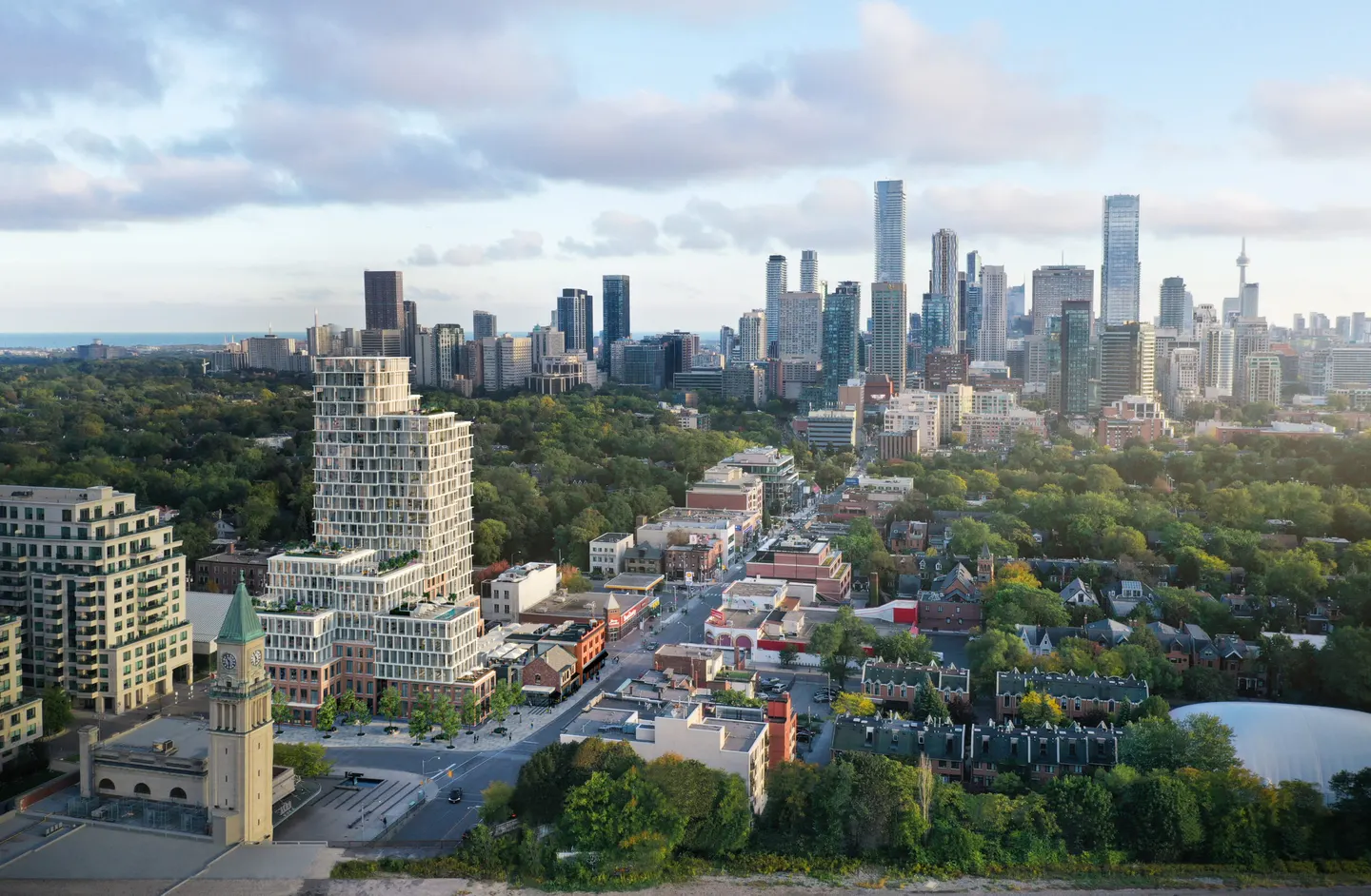 DiamondCorp development within the Toronto skyline