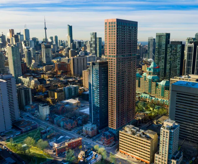 3D city landscape rendering.